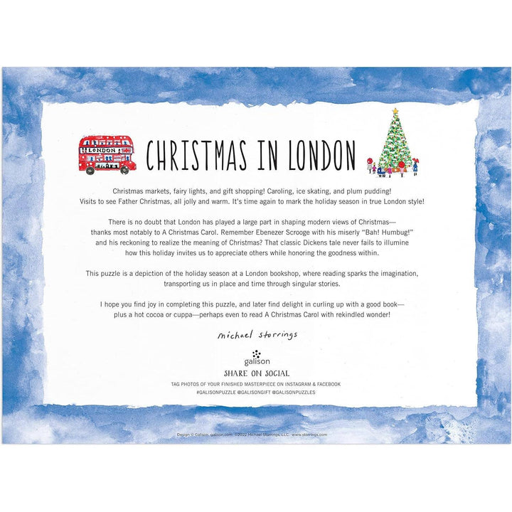 Michael Storrings Christmas in London 1000 Piece Puzzle