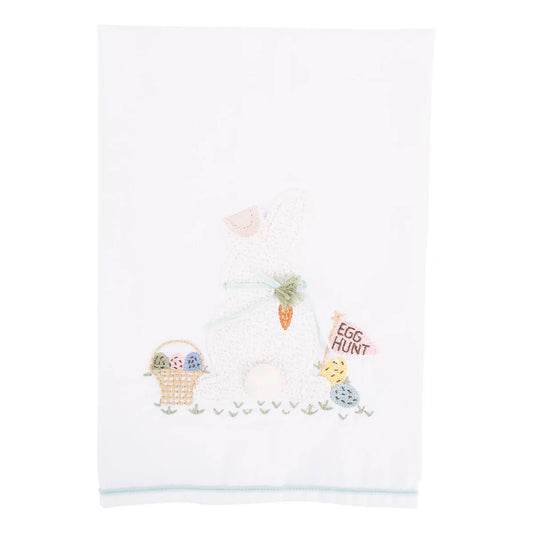Bunny Egg Hunt Tea Towel
