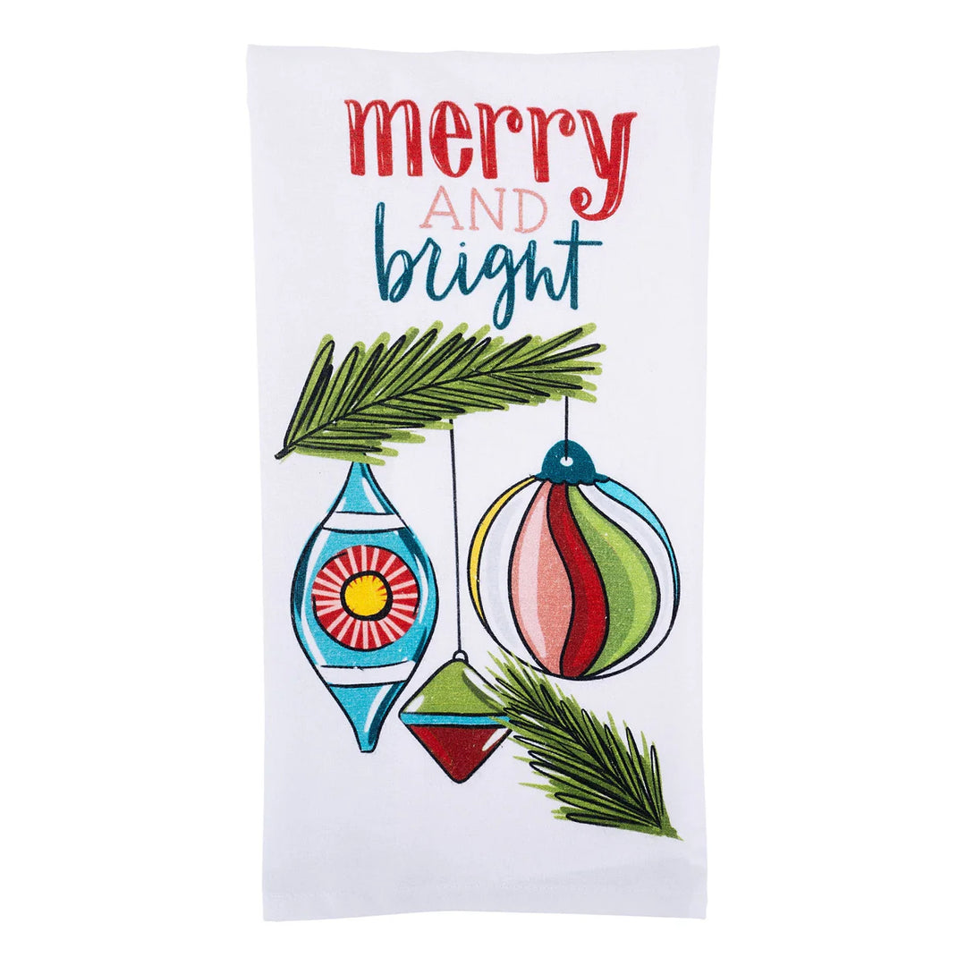 Merry &amp; Bright Tea Towel