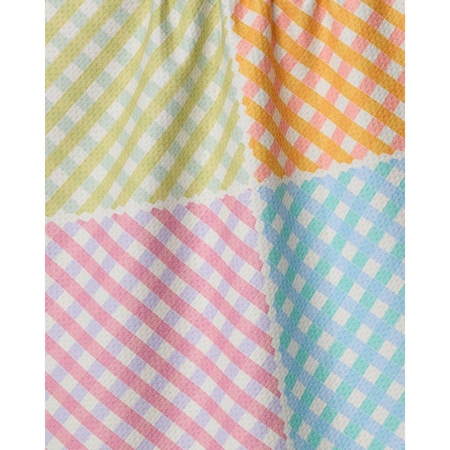 Geometry House Patio Check Tea Towel - Classic Check Print Kitchen Towel 18x30 Eco-Friendly