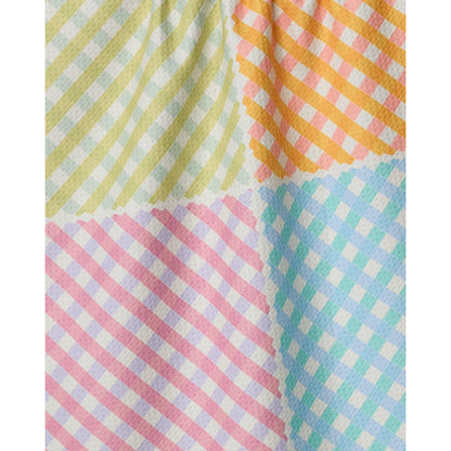 Geometry House Patio Check Tea Towel - Classic Check Print Kitchen Towel 18x30 Eco-Friendly