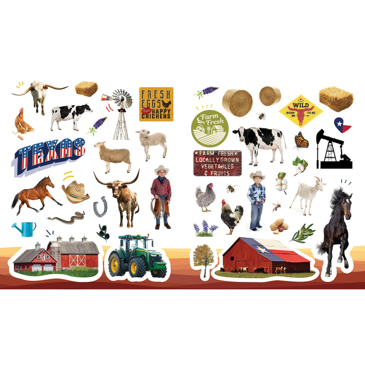 500 Stickers: Texas