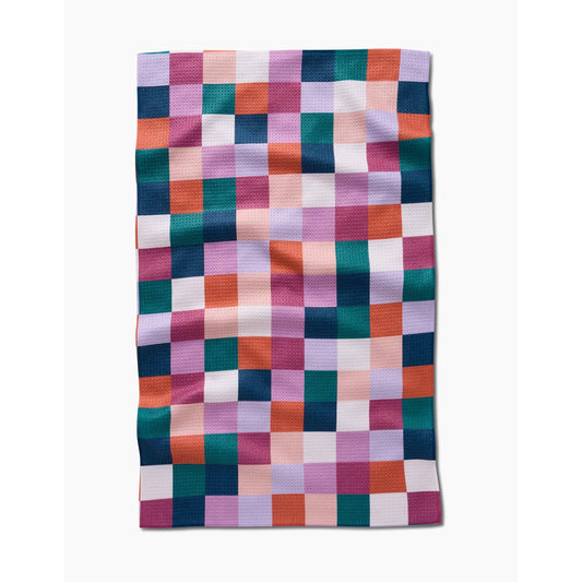 Fall Checkers Tea Towel