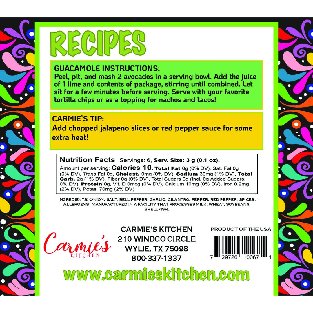 Guacamole Seasoning Mix - Taco Tuesday Collection