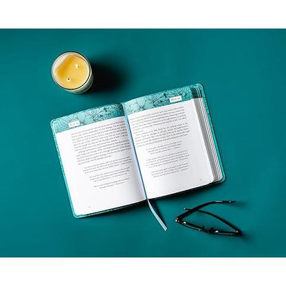 Jesus Calling, Large Text Teal Leathersoft, with Full Scriptures: Enjoying Peace in His Presence (A 365-Day Devotional)