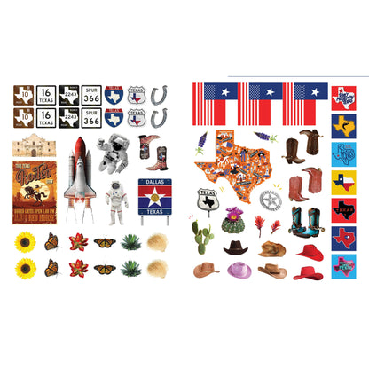 500 Stickers: Texas