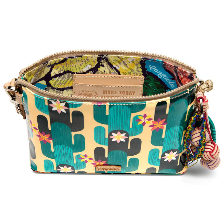 Back view of the Consuela Dezi Midtown Crossbody showing Spike print