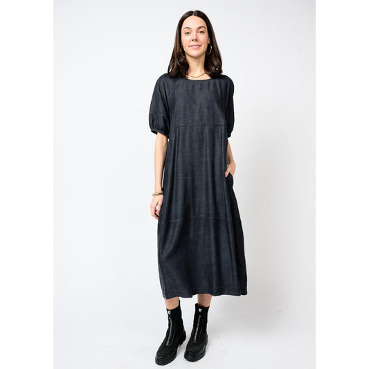 Denim Tiered Dress