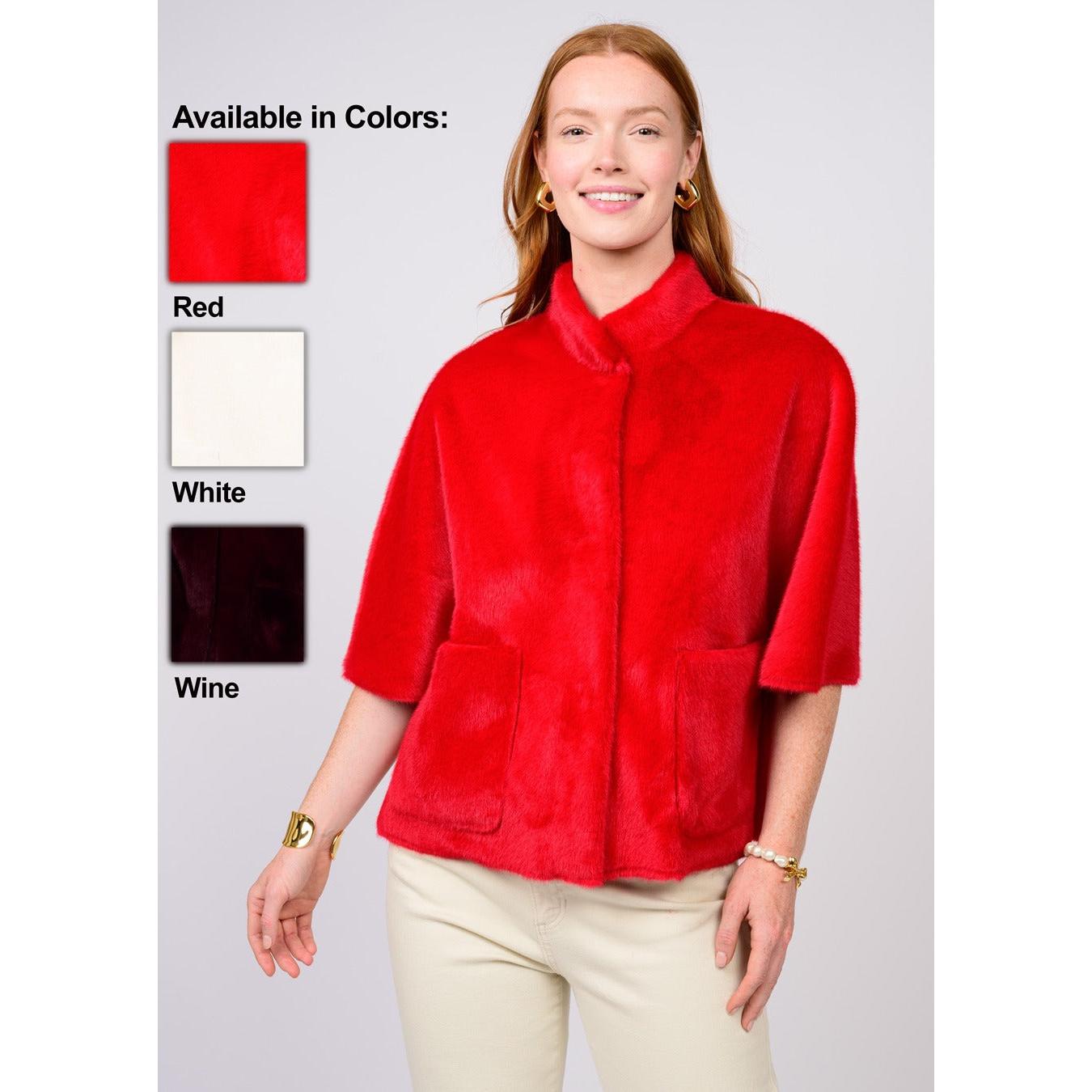 Faux Fur Capelet Jacket – Ivy Jane