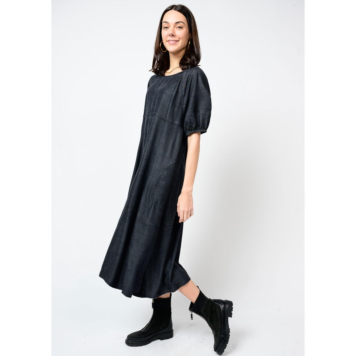 Denim Tiered Dress