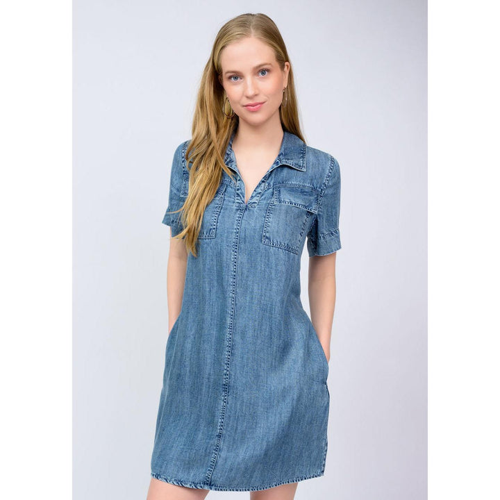 Denim Shift Dress