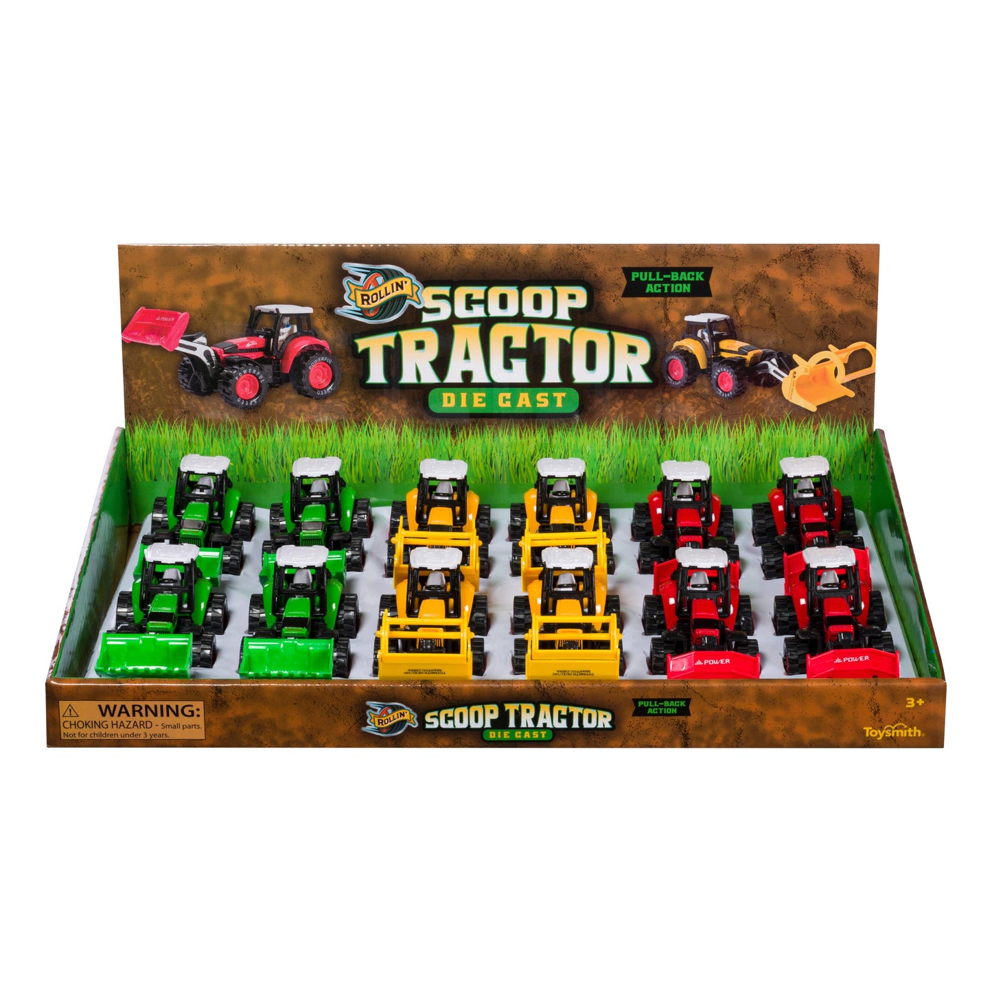 Rollin' Scoop Tractor-Toy Tractor, Farm Toys, Die Cast