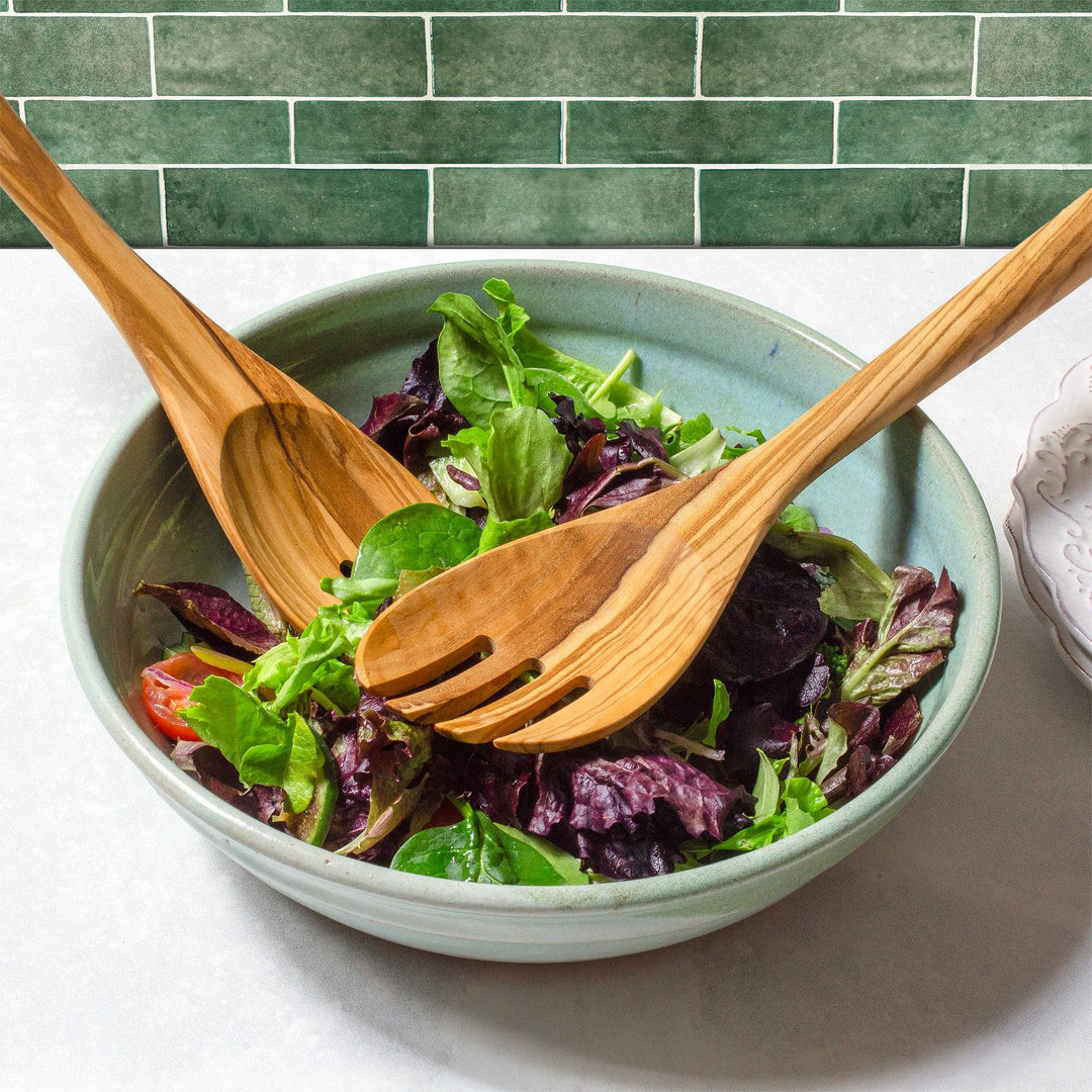 Rock &amp; Branch® Olive Wood Salad Serving Set