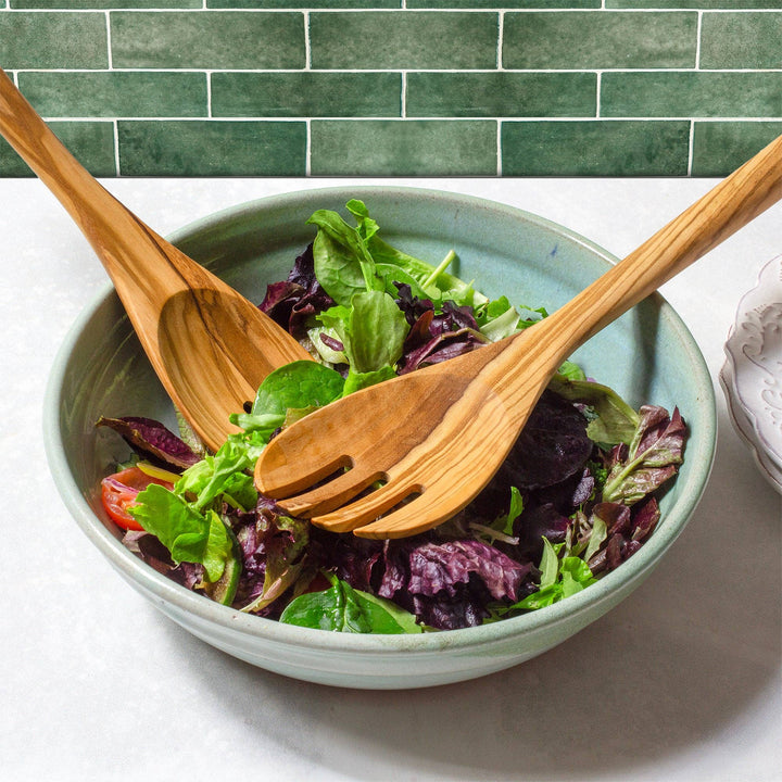 Rock &amp; Branch® Olive Wood Salad Serving Set