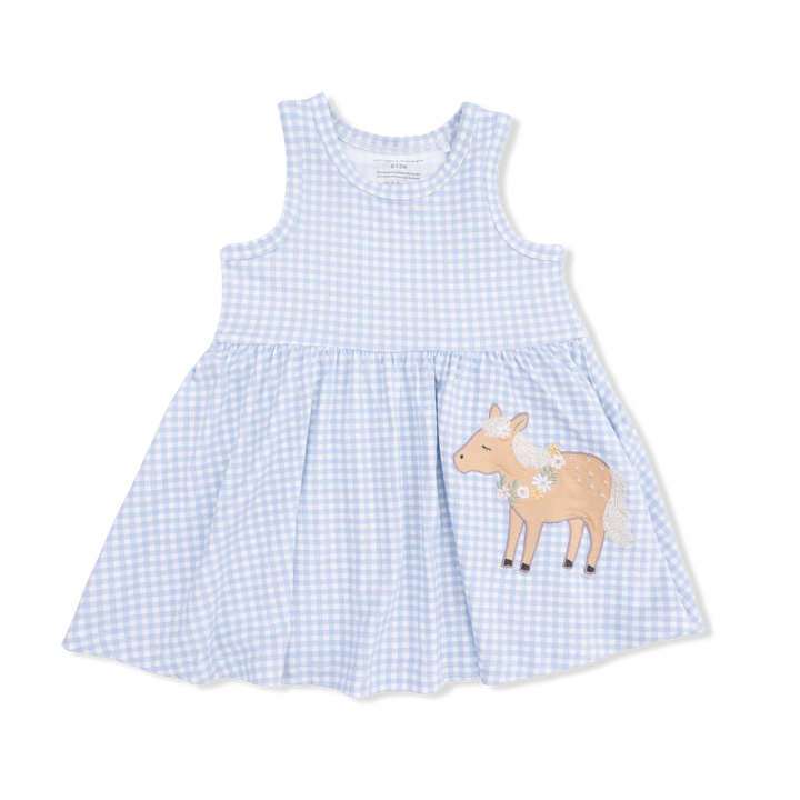 Horse Applique Bamboo Tank Dress &amp; Bloomer Set | Angel Dear