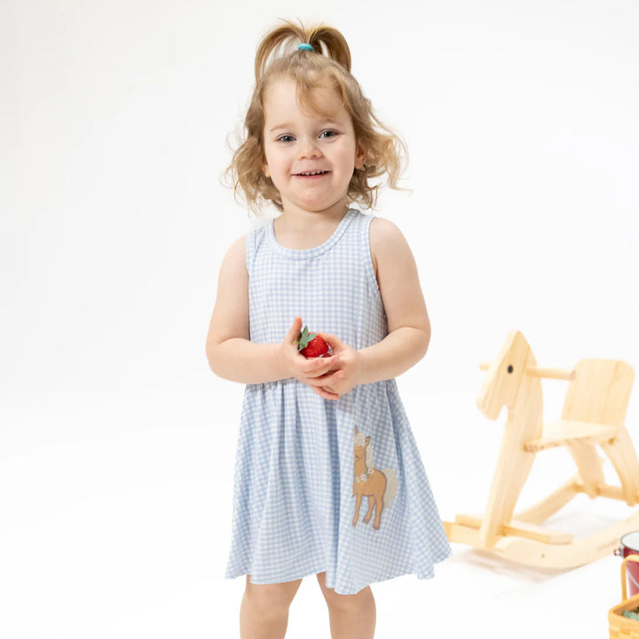 Horse Applique Bamboo Tank Dress &amp; Bloomer Set | Angel Dear