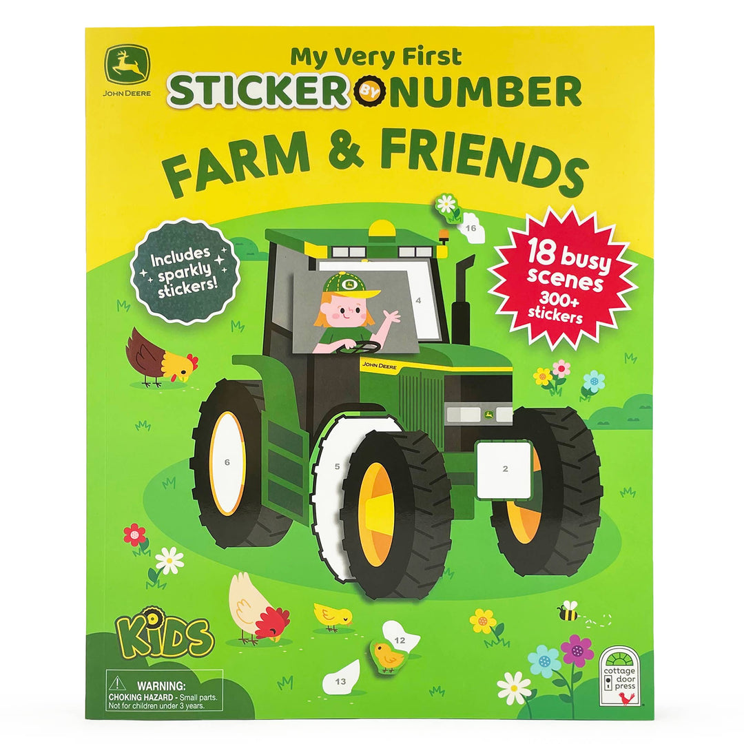 First Sticker by Number John Deere Kids Farm &amp; Friends
