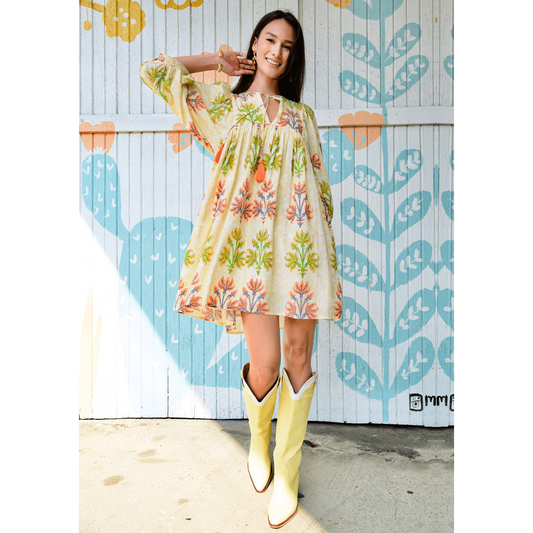 Breezy Block Print Dress