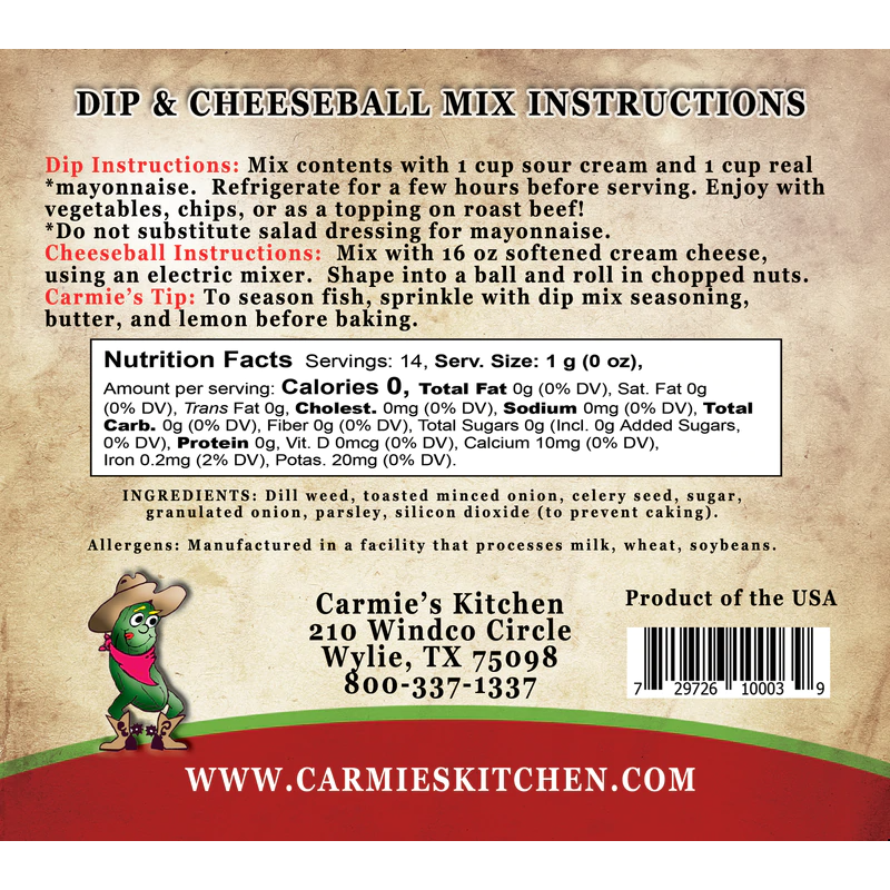 Dilliest Dill Dip Mix