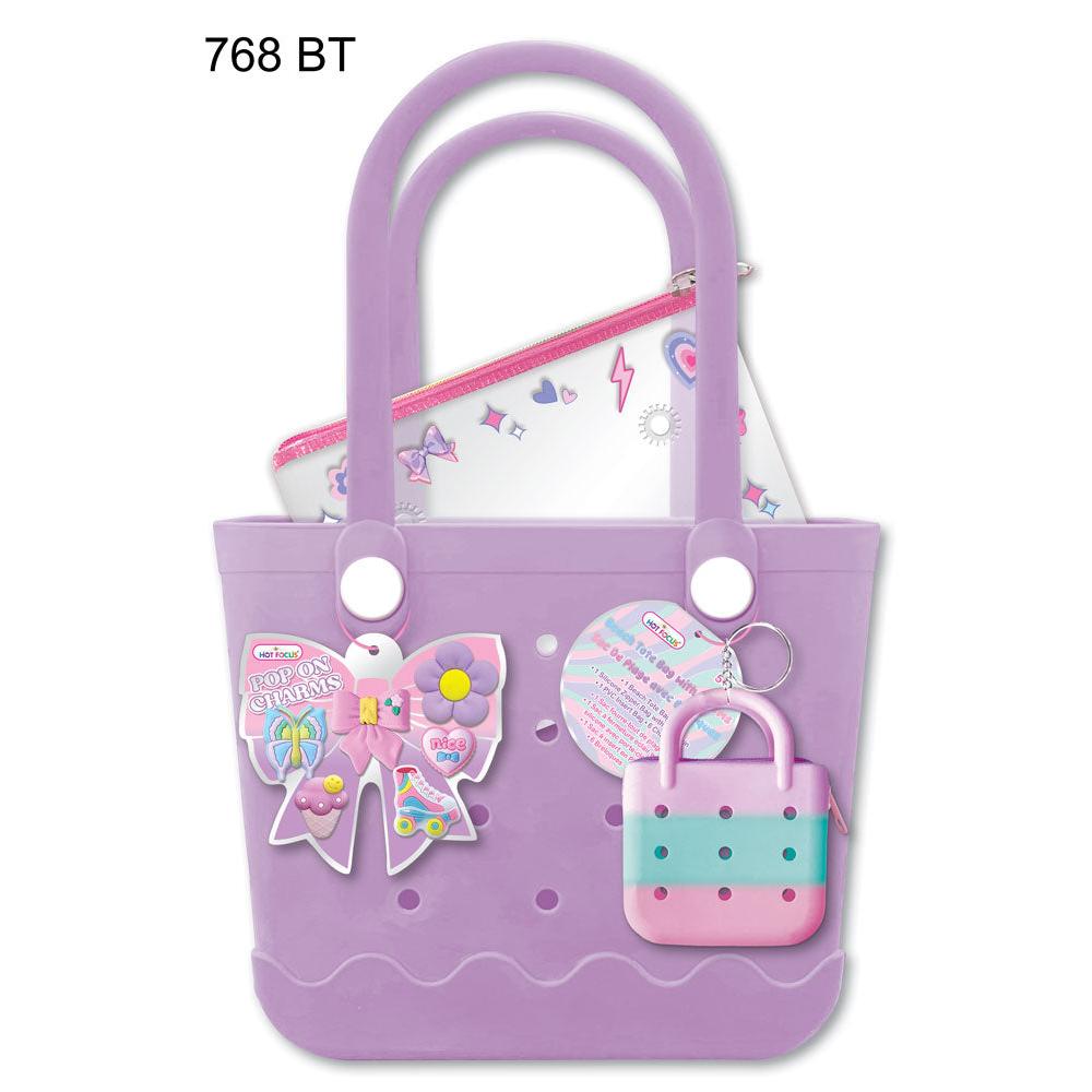 Bowtiful Beach Tote Bag with Charms
