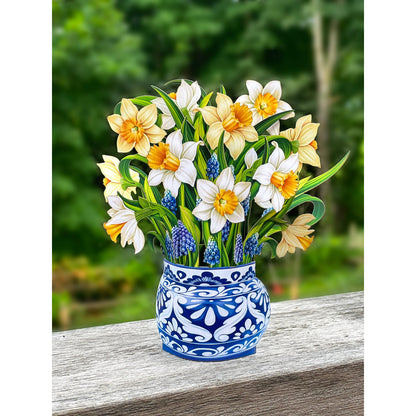 Mini English Daffodils Pop-Up Greeting Cards