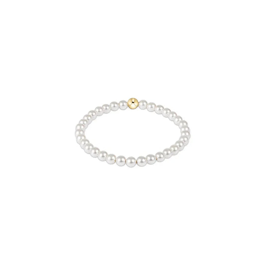 Extends - Classic Pearl 4mm Bead Bracelet