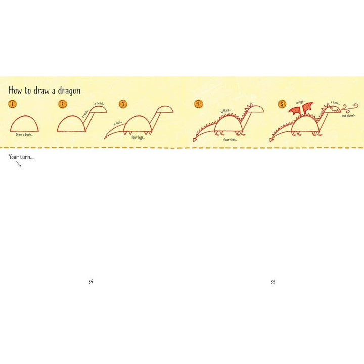 Step-By-Step Drawing Book : Usborne