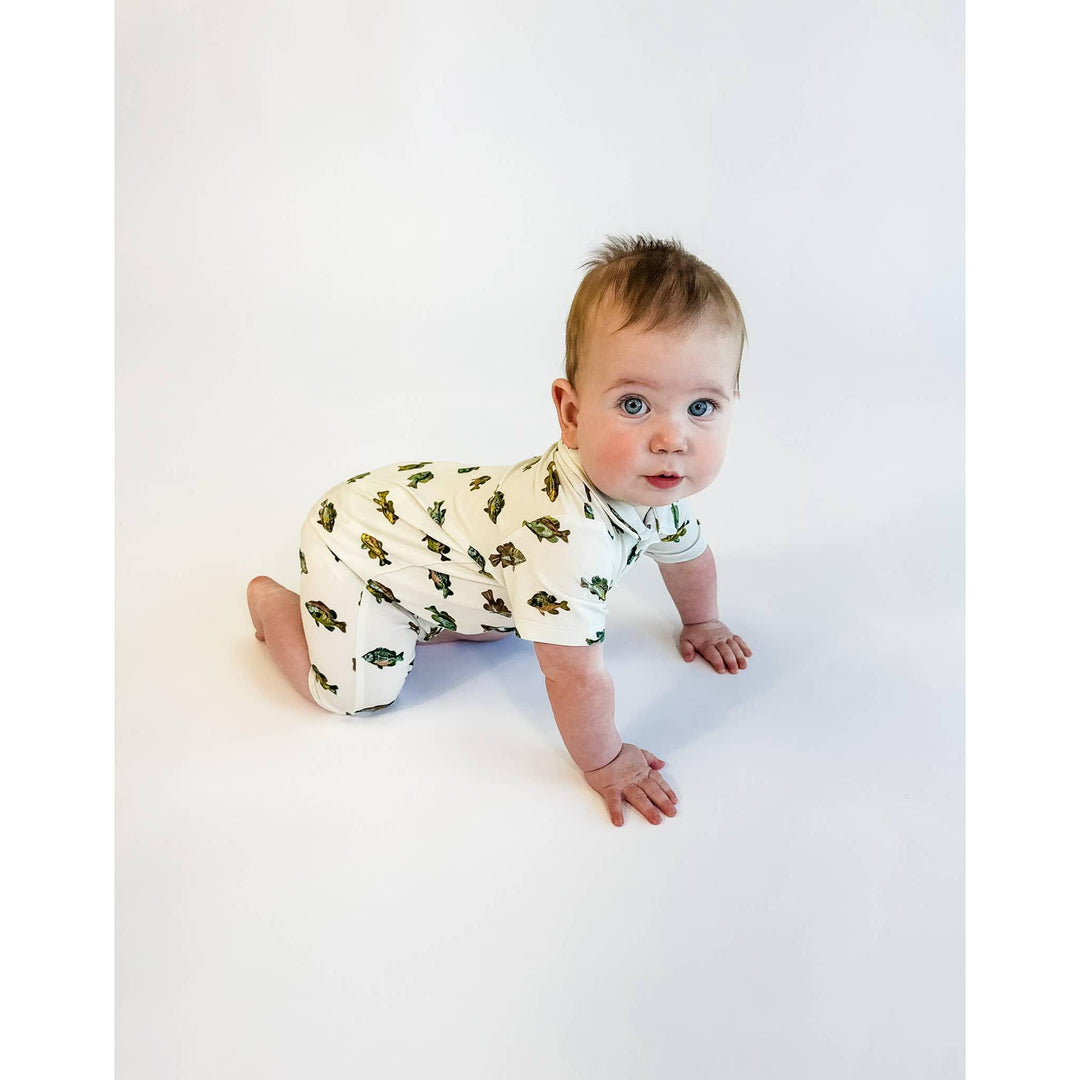 Lake Fish - SS Polo Romper