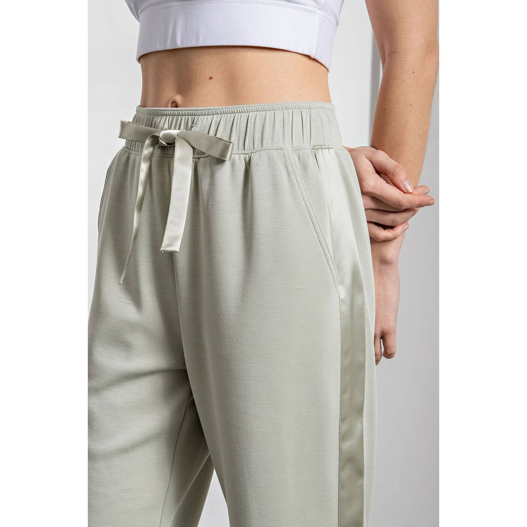 Modal Poly Span Jogger with Side Satin