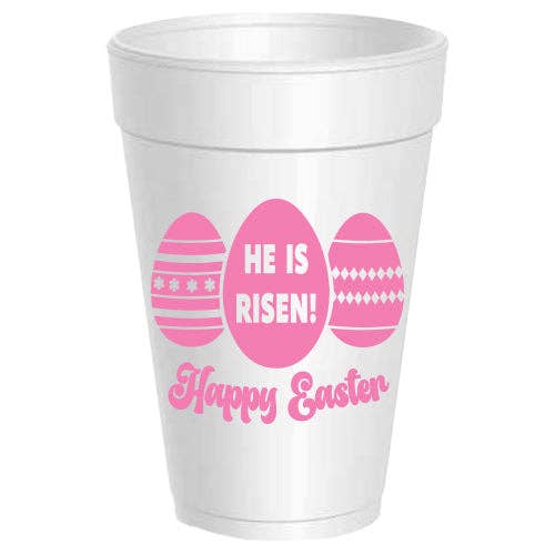 Happy Easter Eggs He Is Risen - 10 pack