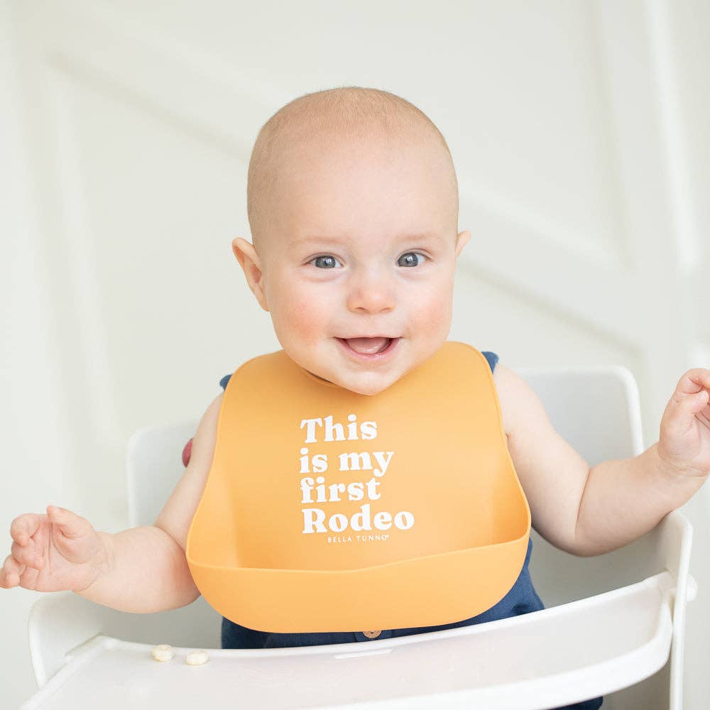Bella Tunno First Rodeo silicone Wonder Bib with catch pocket