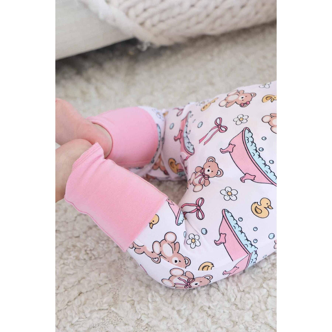 Bathtime Besties Convertible Zip Romper | Pink