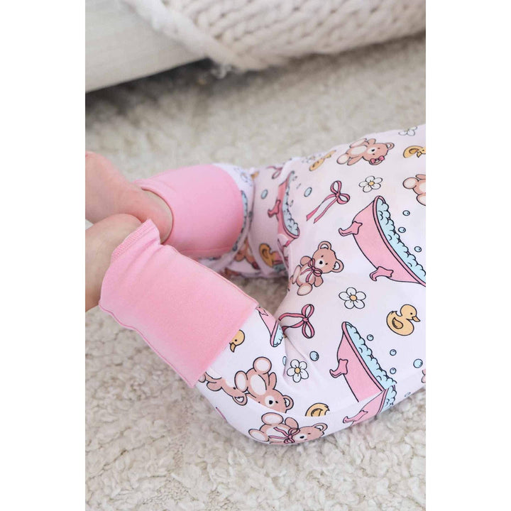 Bathtime Besties Convertible Zip Romper | Pink