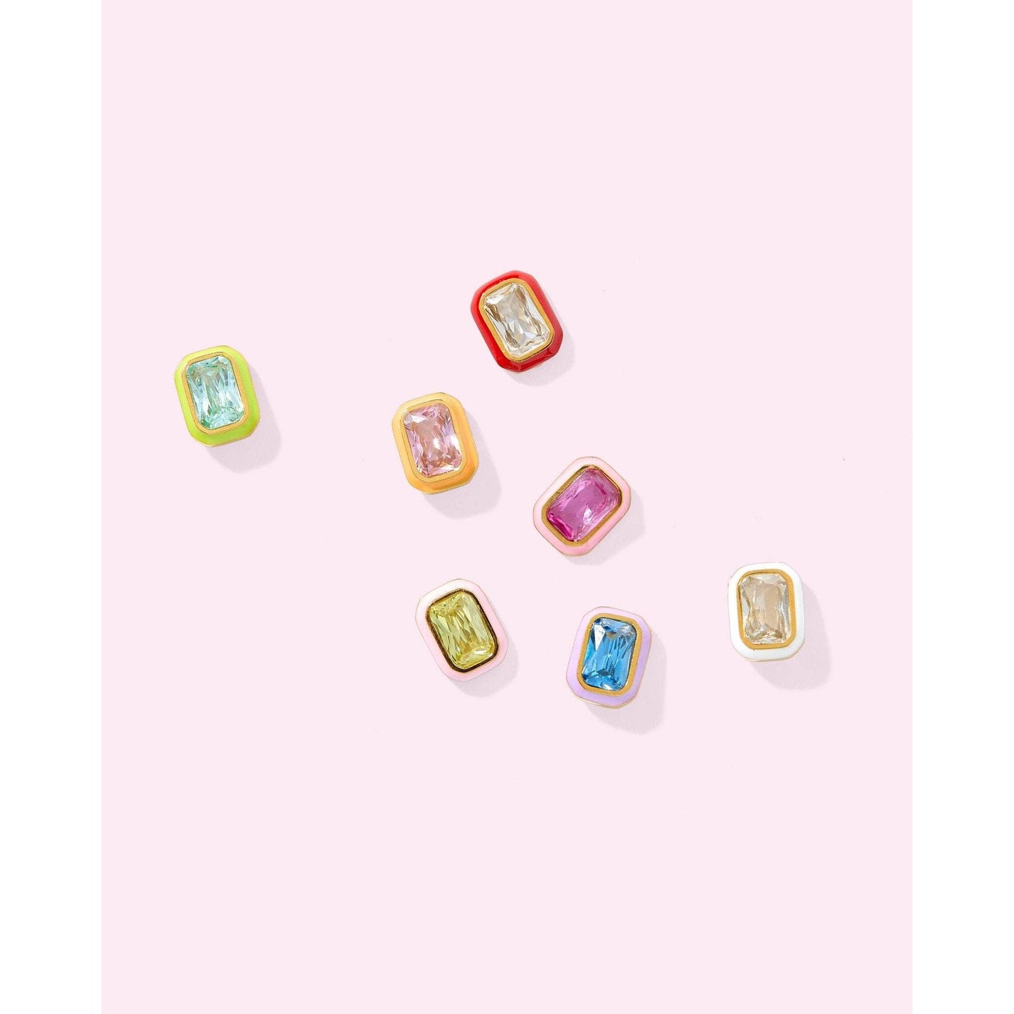Screwback Stud Earrings - Whitney Bubblegum Pink