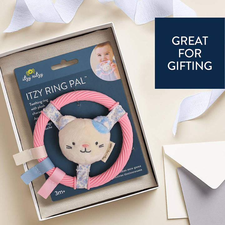 Itzy Ritzy® Itzy Ring Pal™ Plush Sensory Teether – Taupe Bear