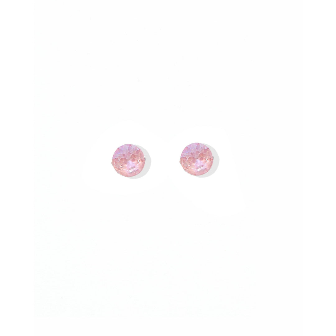 Screwback Stud Earrings Lux - Zuri Pastel Pink