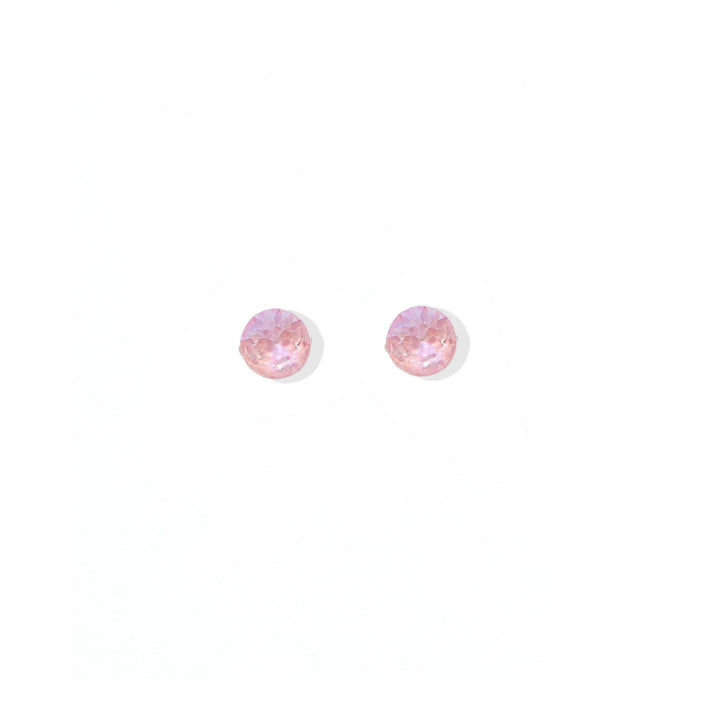 Screwback Stud Earrings Lux - Zuri Pastel Pink