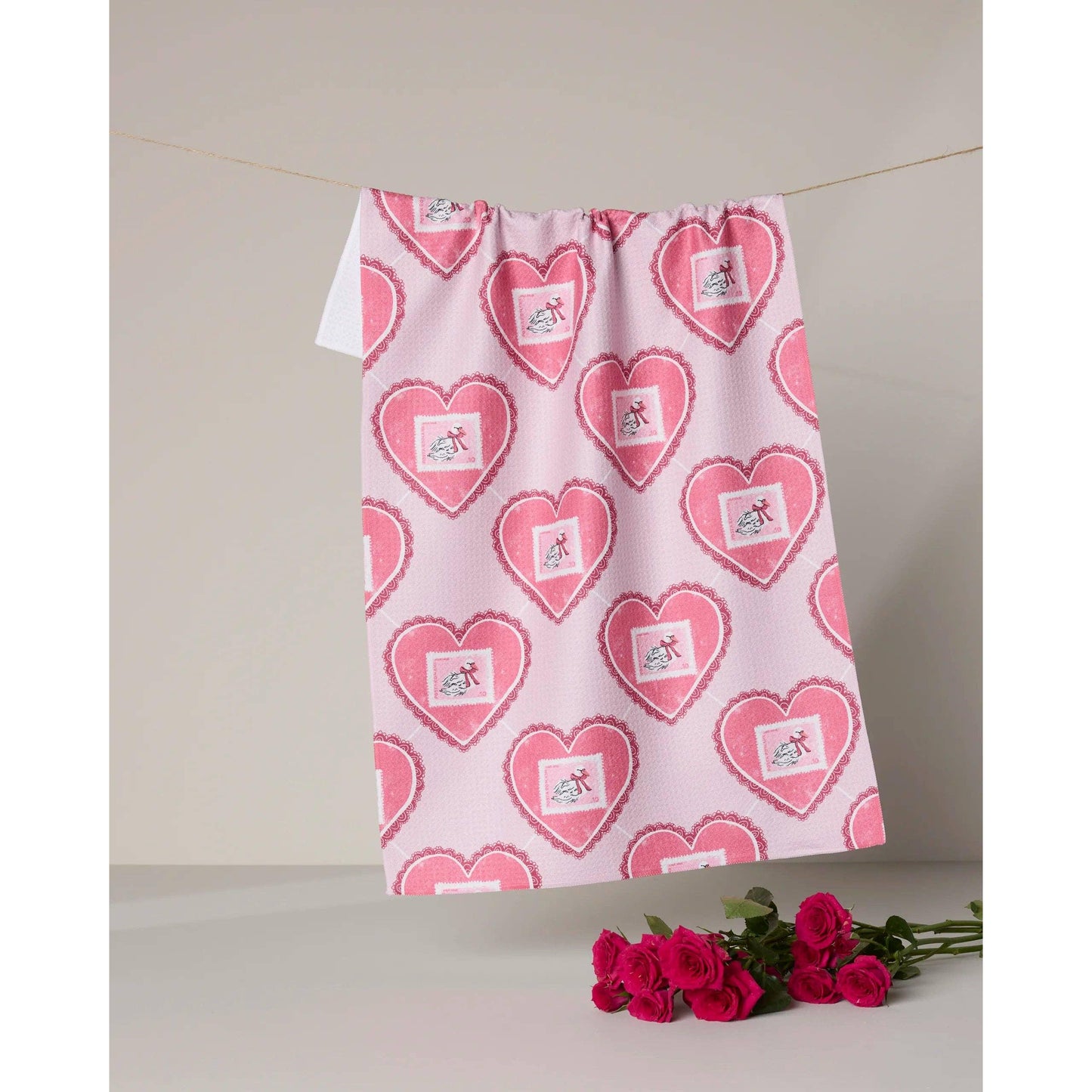 Swan Argyle Tea Towel