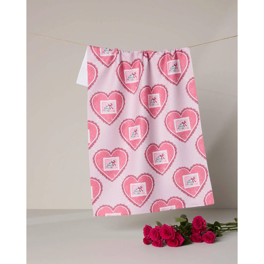 Swan Argyle Tea Towel