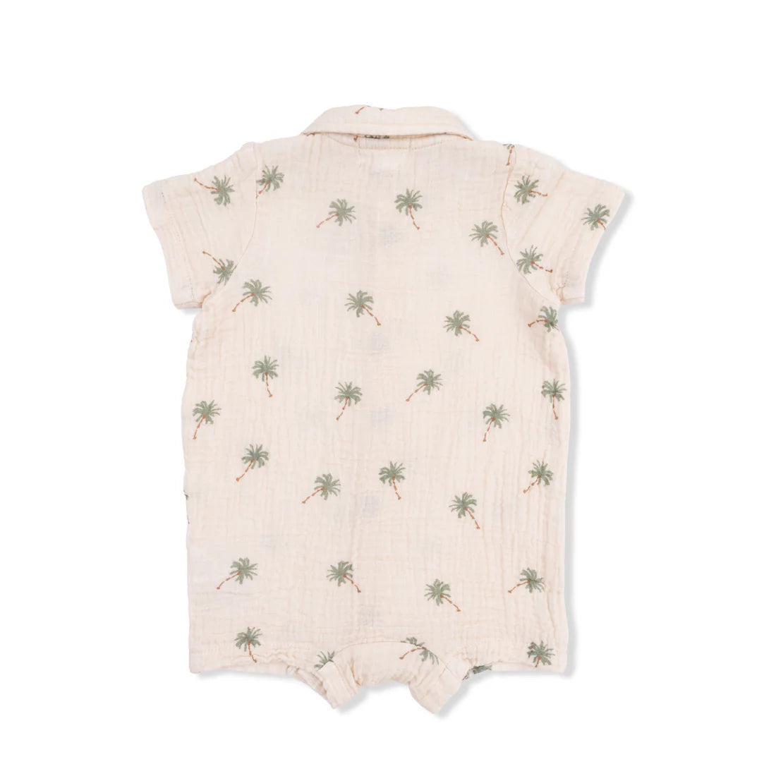 Palm Trees Organic Muslin Polo Shortie | Angel Dear