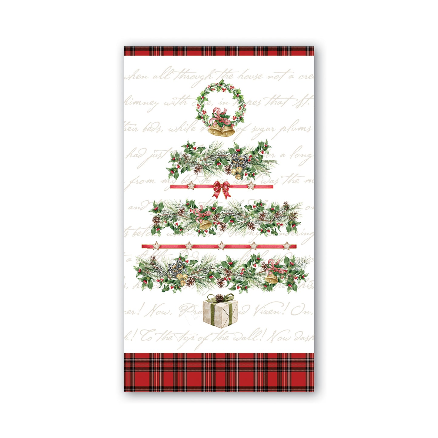 MDW Holiday Garland Hostess Napkin