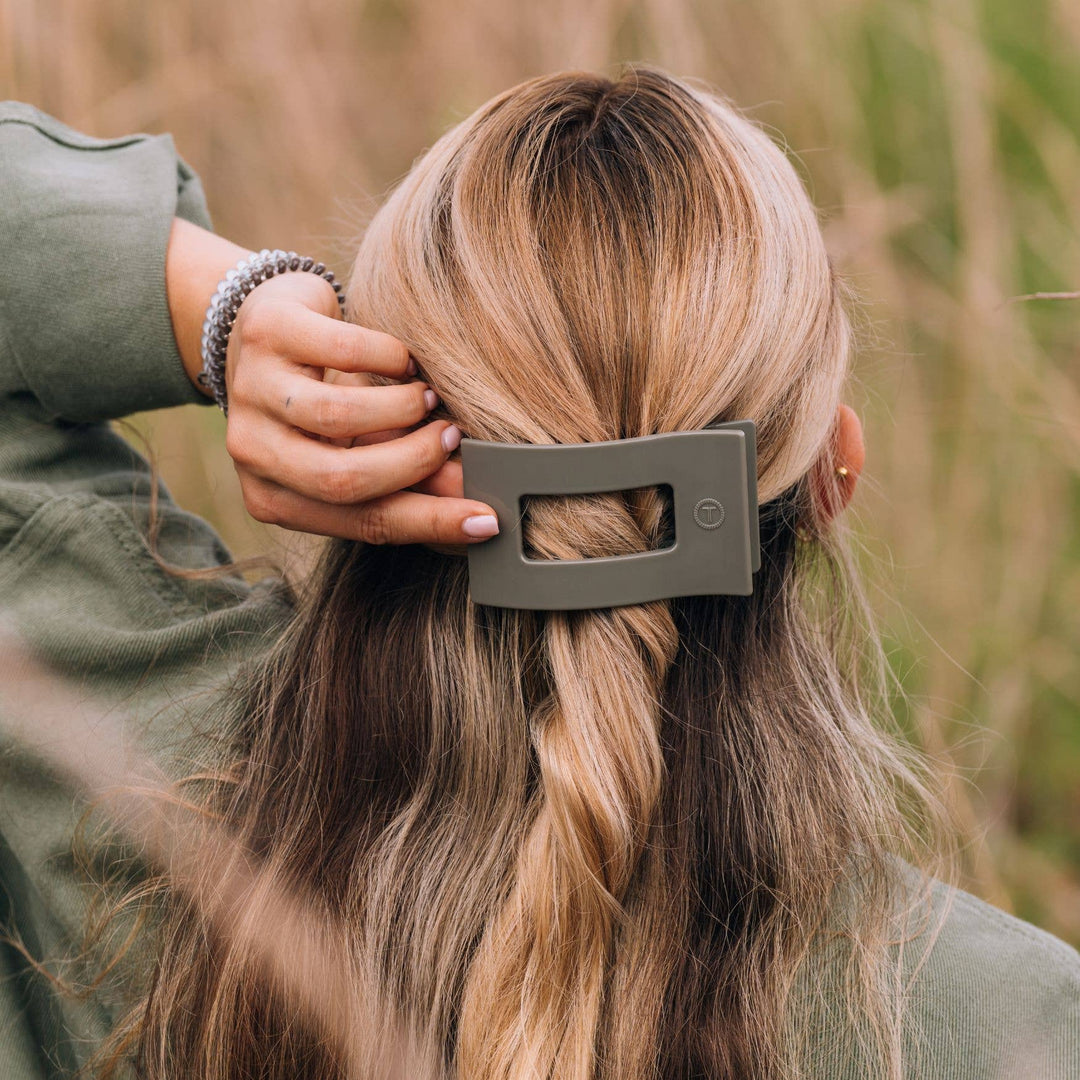 Flat Rectangle Hair Clip | Medium | Sage It Ain&