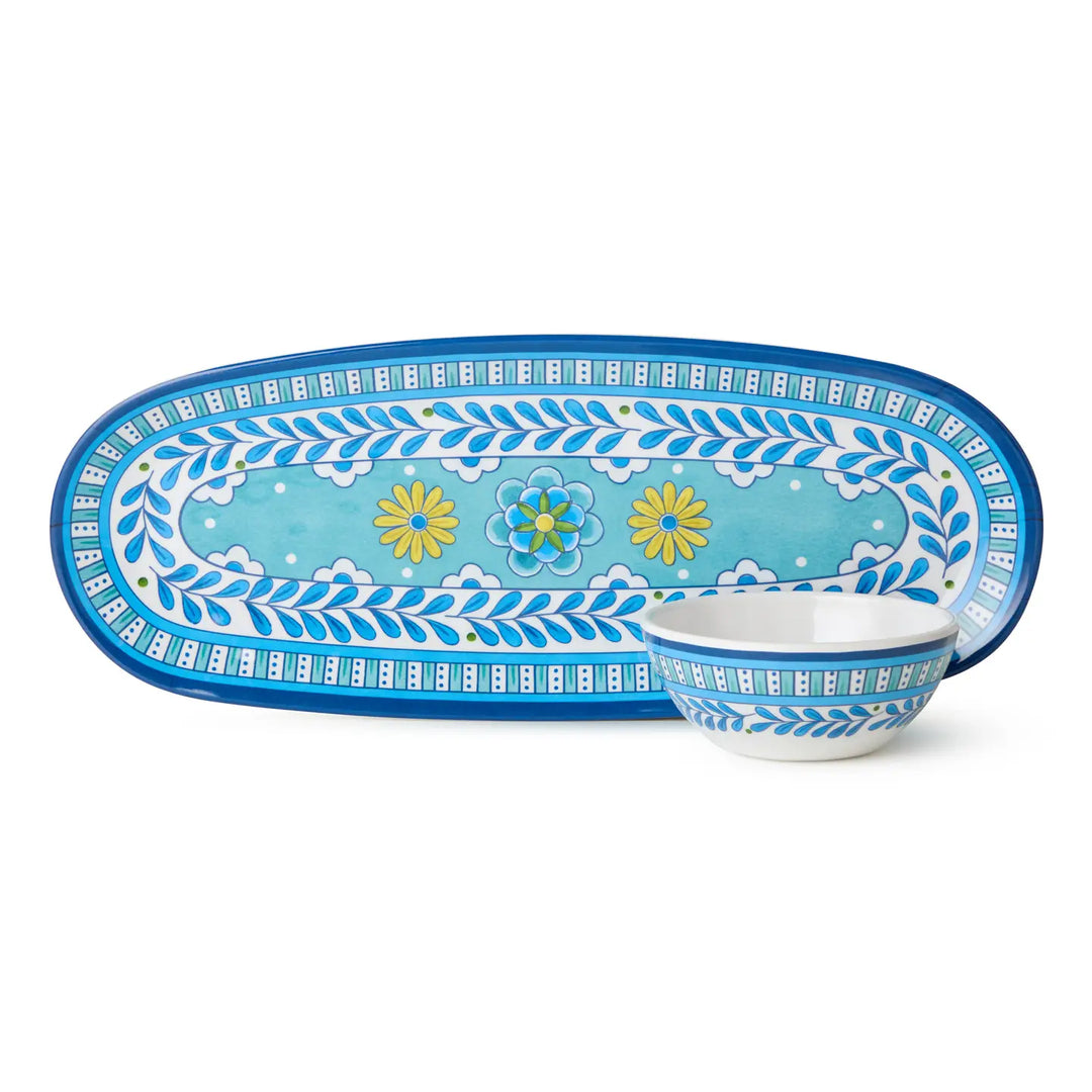 Mediterranean Oval Serving Tray (15") by Certified International