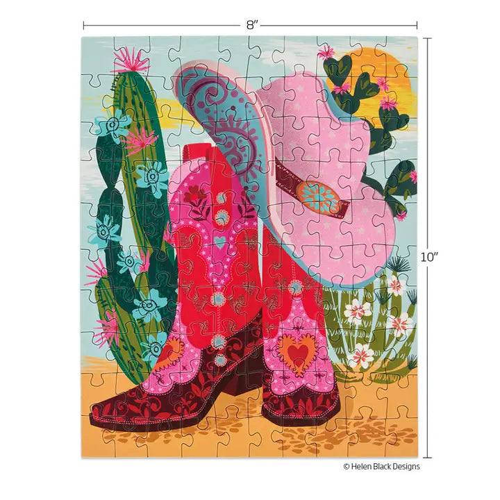 Cowgirl Essentials 100 Piece Puzzle Snax