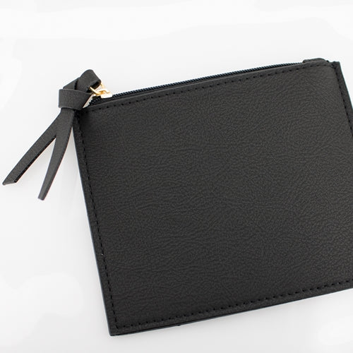 Half Moon Clear Crossbody-Black Accents
