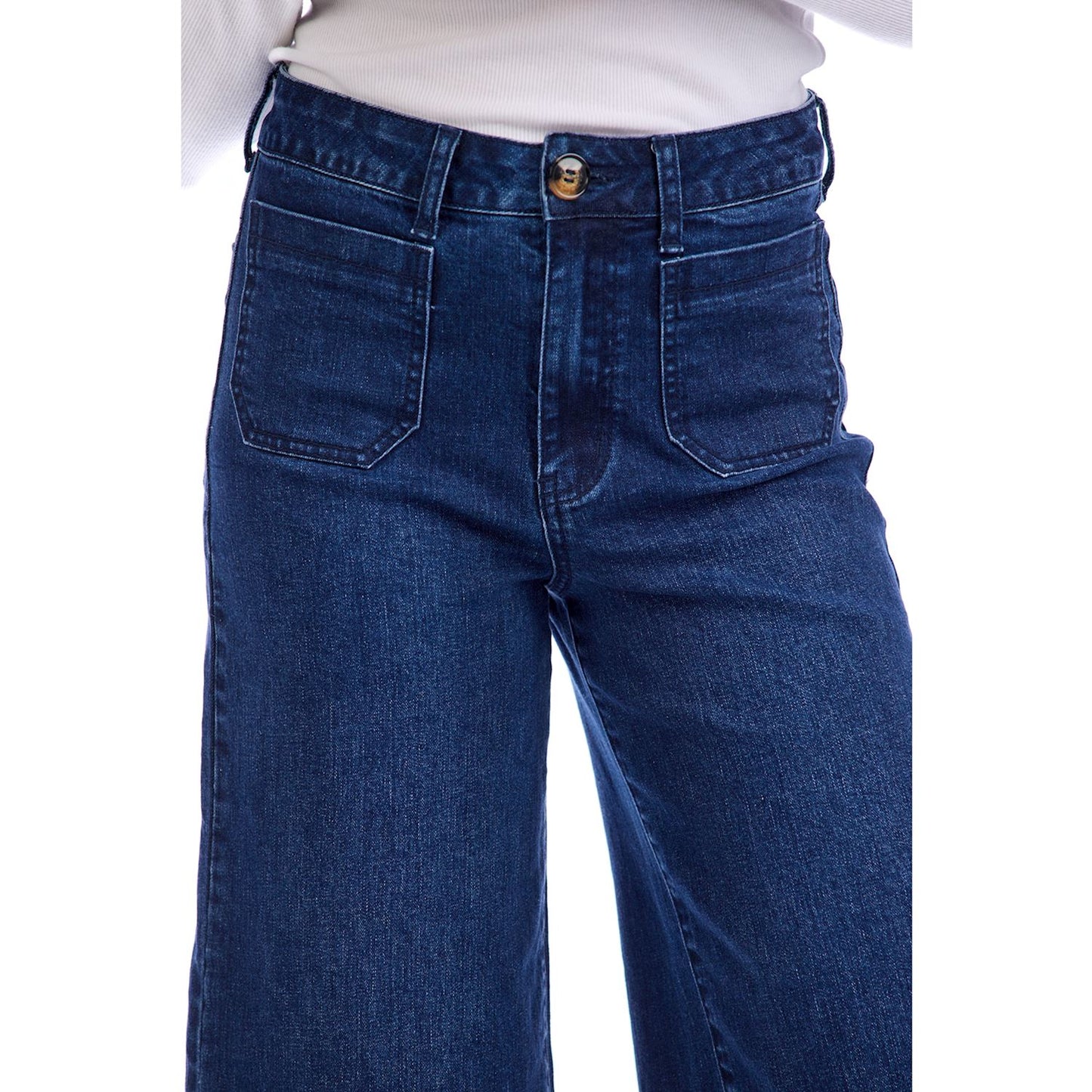 Jake Wide Leg Pant - Blue