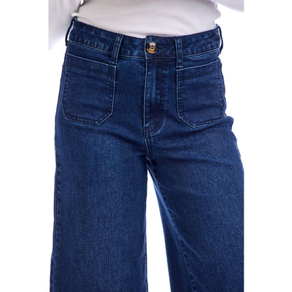 Jake Wide Leg Pant - Blue