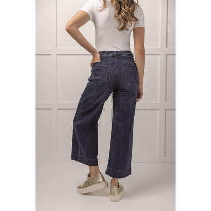 Jake Wide Leg Pant - Blue