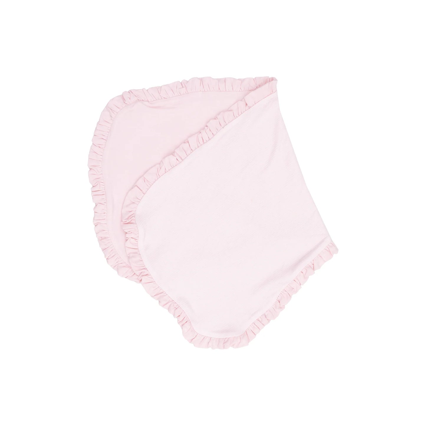 Ruffle Burp Cloth - Stripe Classic Pink - 22X10