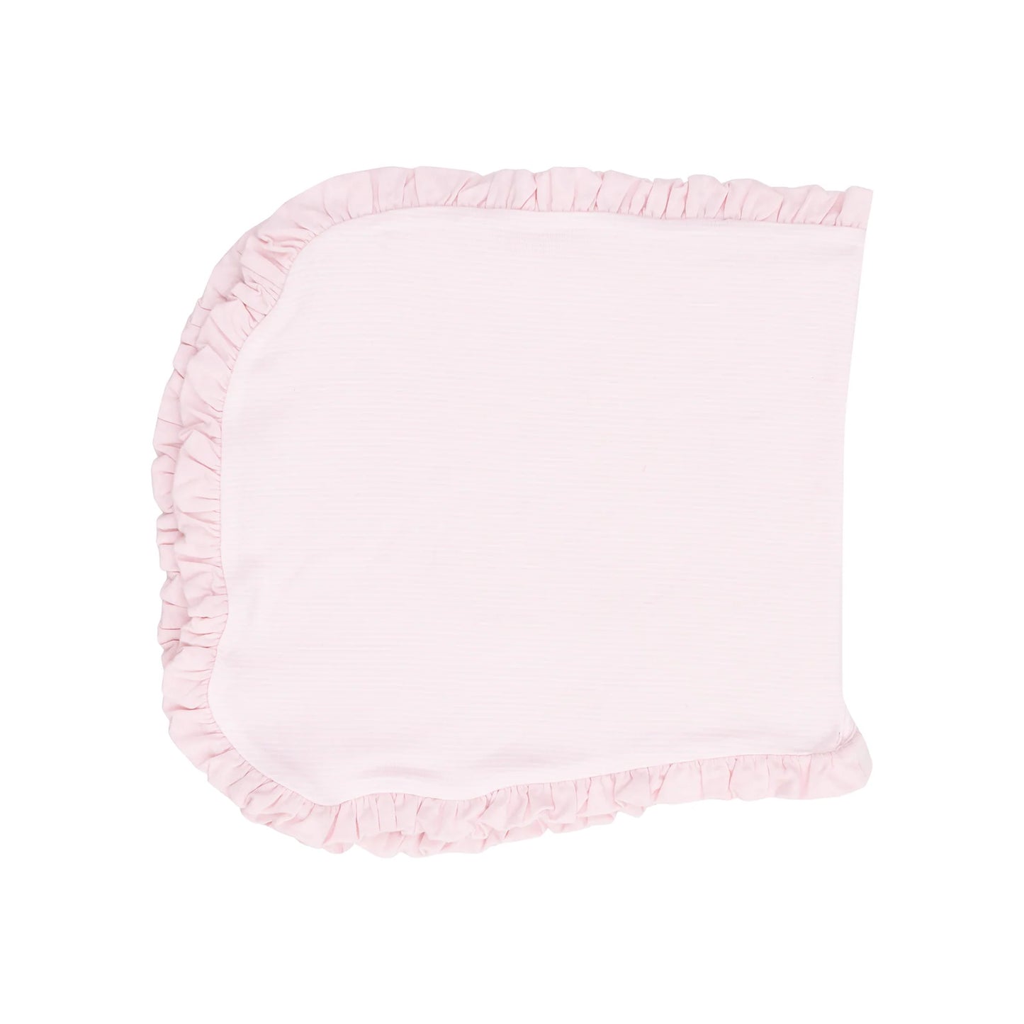 Ruffle Burp Cloth - Stripe Classic Pink - 22X10